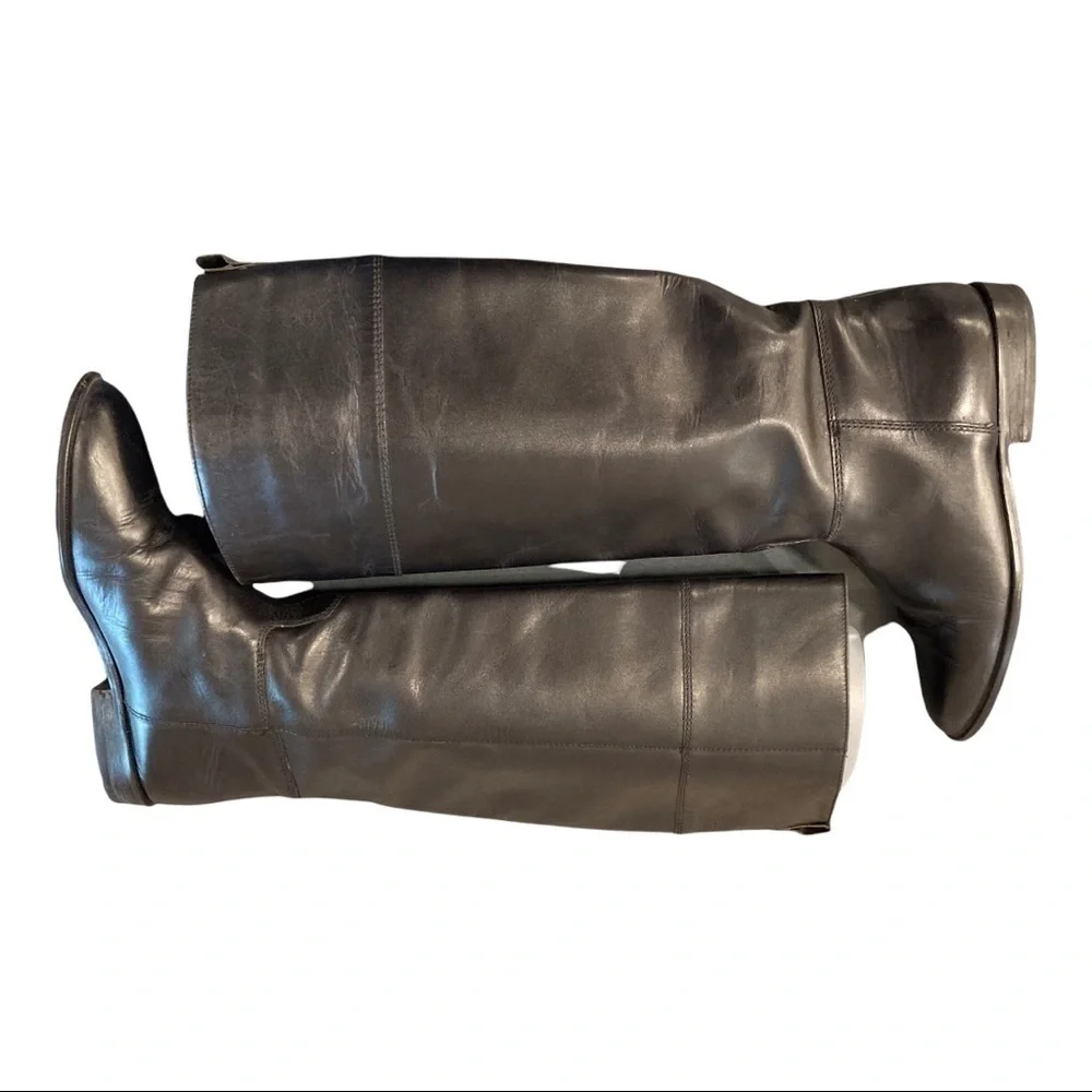 Calico sz 8 Blue Ribbon black leather riding boots